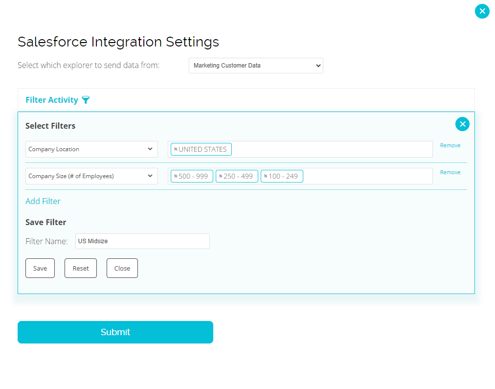 Salesforce Integration example